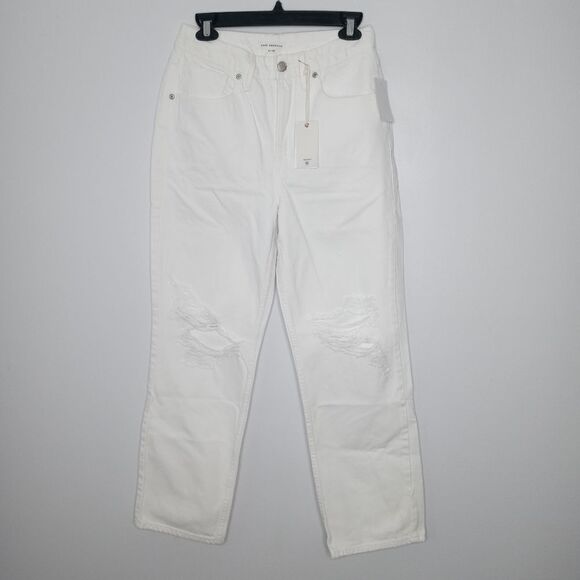 Good American distressed white jeans size 0/25 - Picture 1 of 7